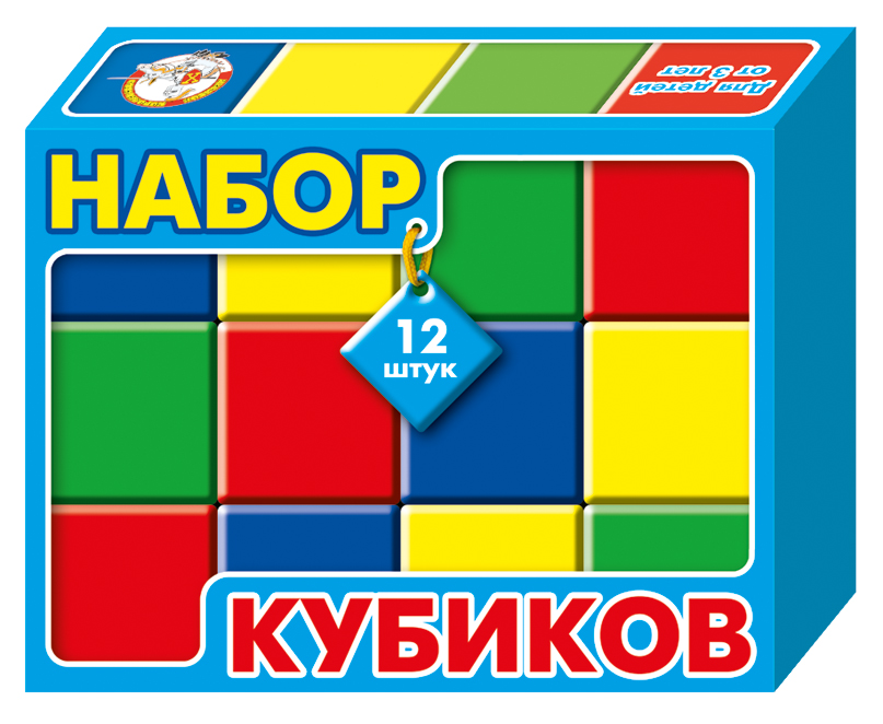 ТЦ Набор кубиков в коробке, 12 штук 00834