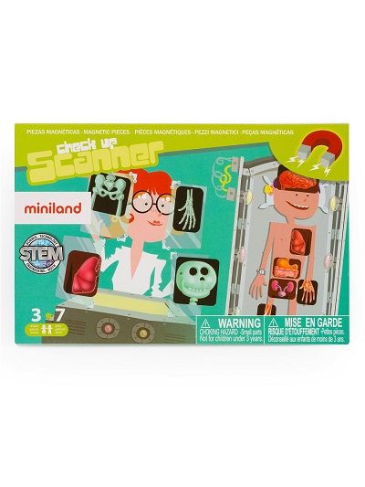 MIN 31971 Игра в дорогу "Строение человека" (магн.основа 21,5х44см, рамки, карточки)