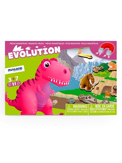 MIN 31972 Игра в дорогу " Эволюция"  (магн.основа 21,5х44см, рамки, карточки)