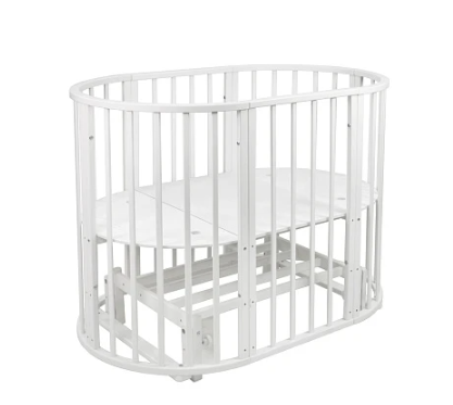 АИ Кровать детская INDIGO Омега New 6в1 круг-овал с поперечным маятником