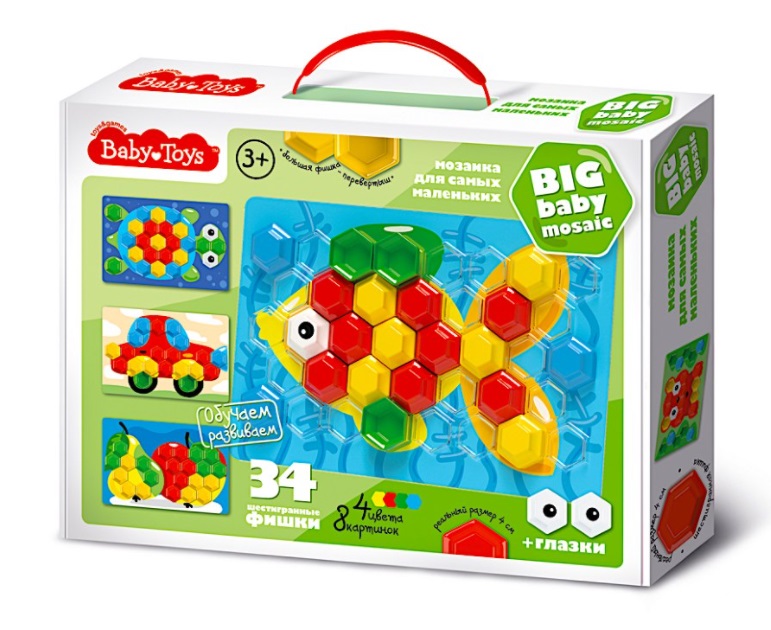 ТЦ Мозаика для самых маленьких Baby Toys 34 элемента 02516