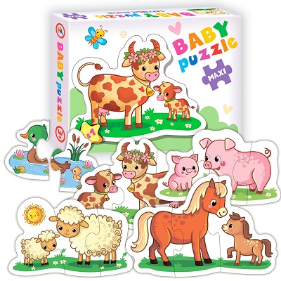 ДРМ Baby puzzle. Мамы и малыши-2  3996